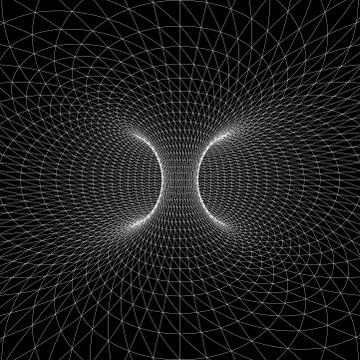 Torus (donut) wireframe symbol Stock-Illustration