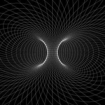 Torus (donut) wireframe symbol Stock-Illustration