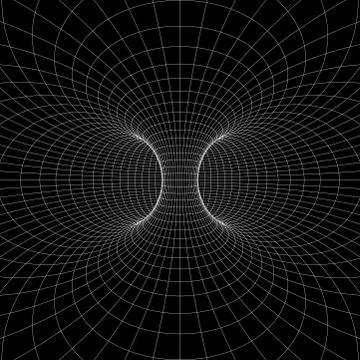 Torus (donut) wireframe symbol Stock Illustration