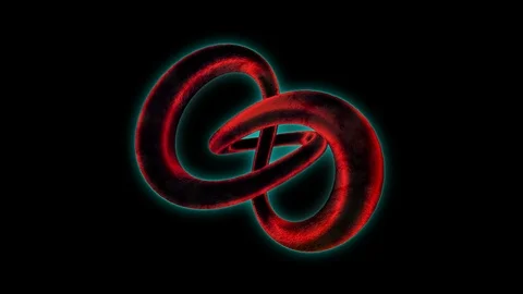 Torus glow spin Stock Footage 99439700