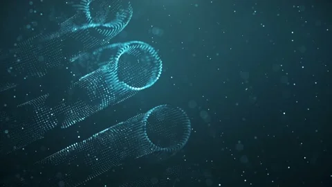 Torus from particles Stock Footage 114194963