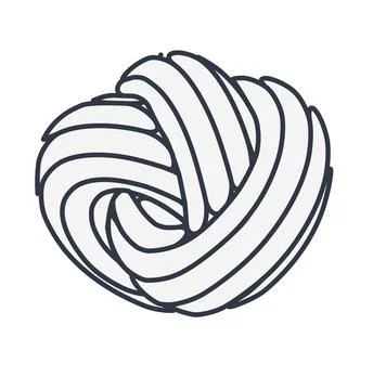 Torus tech chain link. Geometric background big data. 스톡 일러스트