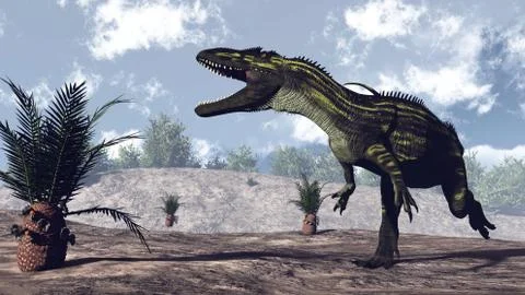 Torvosaurus dinosaur - 3D render Stock Illustration