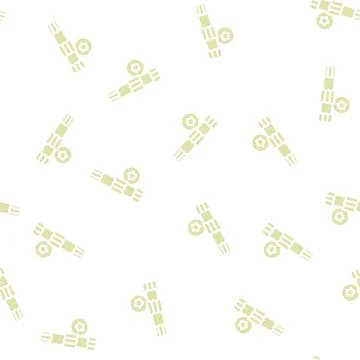 Torx drive screwdriver bit glyph vector seamless pattern Stock Illustration