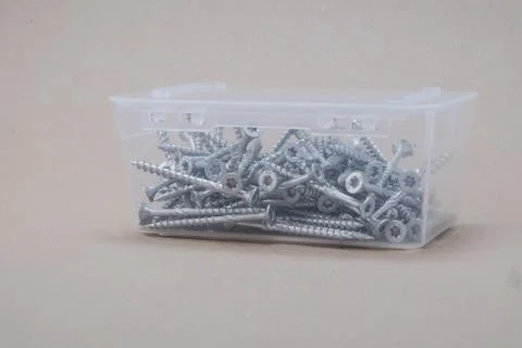 Torx screws in a box Stock-Fotos