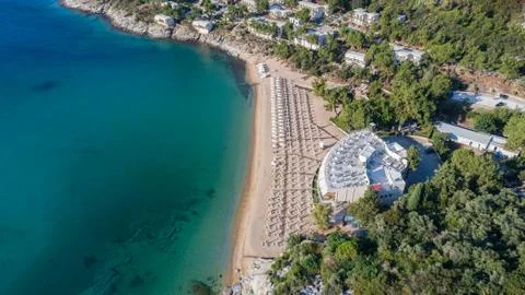 Tosca beach, Greece Stock Photos