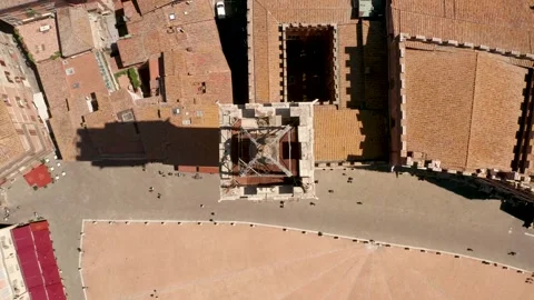 Toscane Piazza del Campo 2 Video stock 158166841