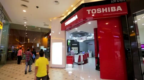 Toshiba store Stock Footage 41242616