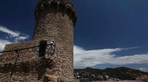 Tossa de mar castle Video stock 66519008