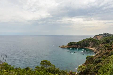 Tossa de Mar, Costa Brava, Catalunya, Spain Stock Photos