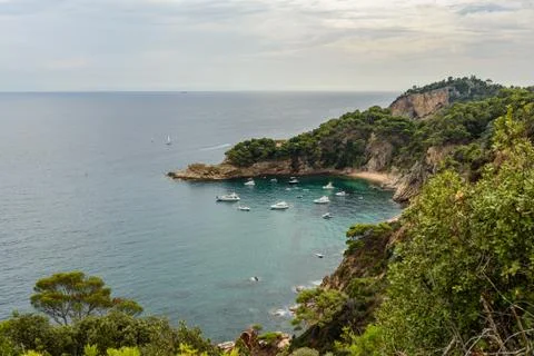 Tossa de Mar, Costa Brava, Catalunya, Spain Stock Photos
