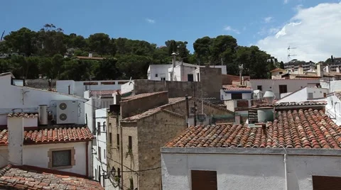 Tossa de mar view from castle Video stock 66519089