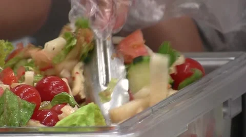 Tossing a Salad Stock Footage 41715464