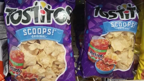 Tostitos Scoops Grocery Video stock 197633834