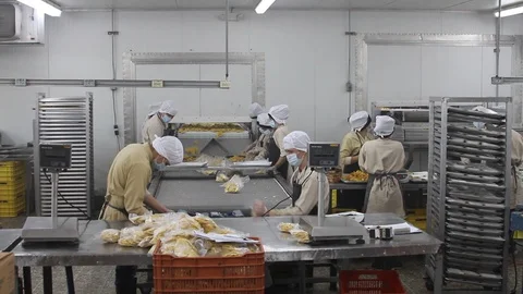 Tostones packaging Stock Footage 91333646