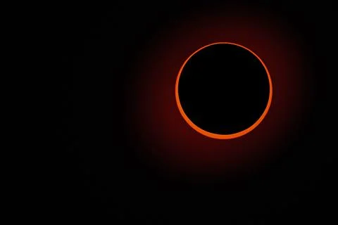 Total Annular Solar Eclipse 2023 Stock Photos