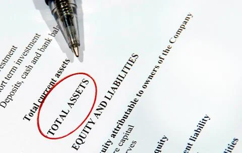 Total assets Stock Photos