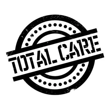 Total Care rubber stamp Illustrazione stock