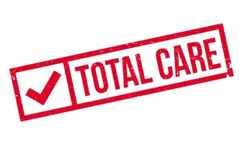 Total Care rubber stamp Illustrazione stock
