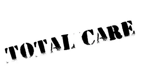 Total Care rubber stamp Illustrazione stock