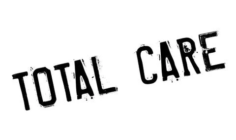 Total Care rubber stamp 스톡 일러스트