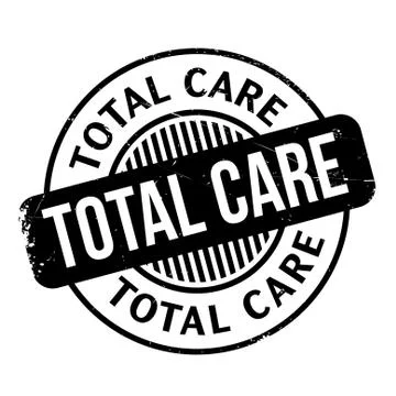 Total Care rubber stamp 스톡 일러스트
