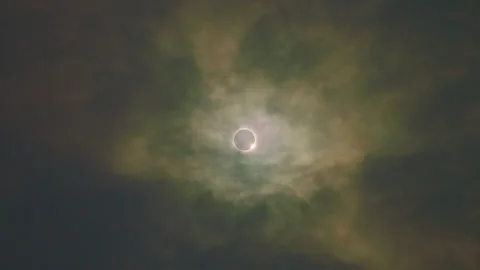 Total Eclipse 2024 in 4k Stock Footage 271321576