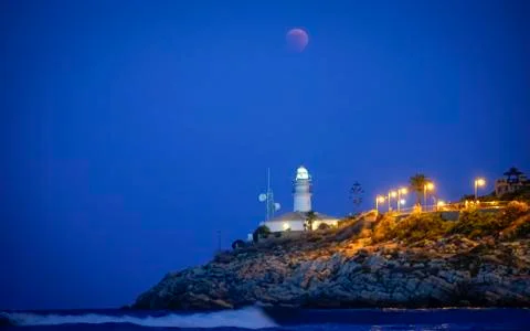 Total eclipse of the moon Stock Photos