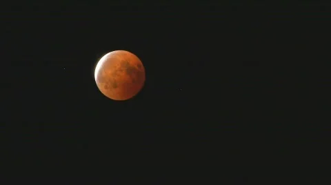 Total eclipse of the moon (time lapse) Video stock 498969