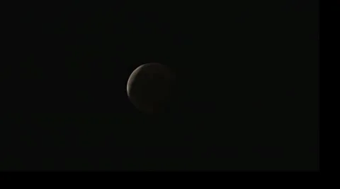 Total eclipse of the moon (time lapse) Stock Footage 8997053