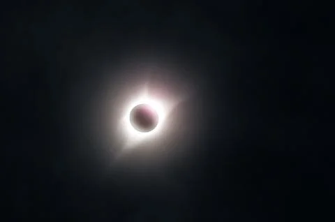 Total eclipse over Nebraska Foto stock
