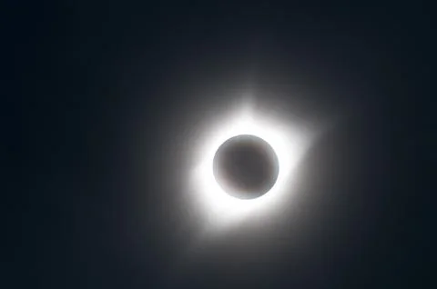 Total eclipse over Nebraska Stock Photos