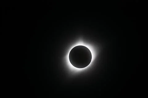 Total eclipse over Nebraska Stock Photos