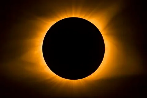 Total Eclipse Solar Corona Stock Photos