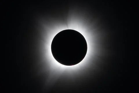 Total eclipse of the Sun. April 8, 2024. Stock-Fotos