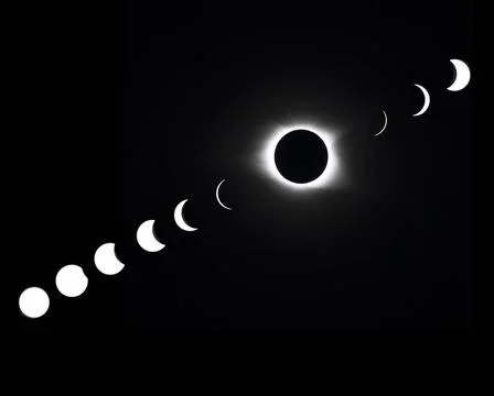 Total Eclipse Of The Sun Solar Eclipse of the sun during the August 21, 20... Fotos Stock