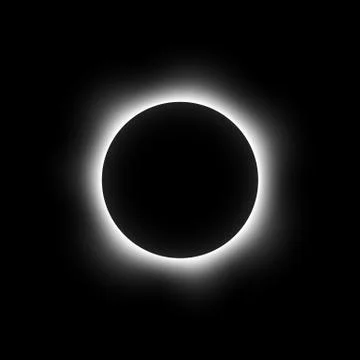 Total eclipse of the sun . Vector . Stock Illustration