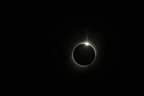Total Eclipse Vicuña 2019 Chile Stock Photos