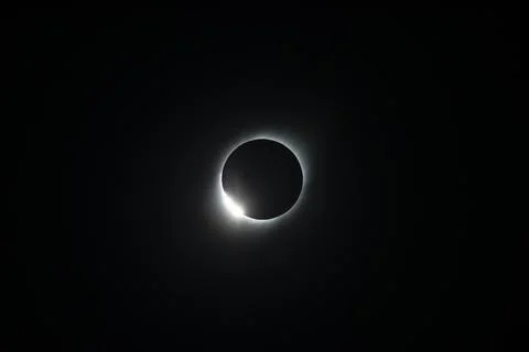 Total Eclipse Vicuña 2019 Chile Stock Photos