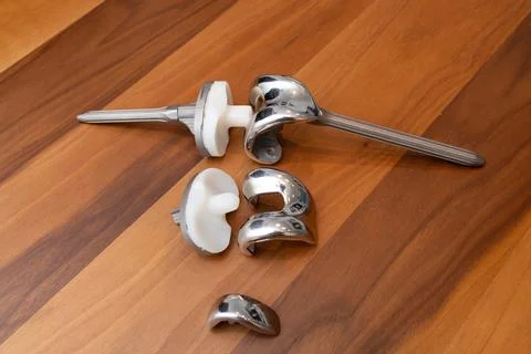 Total Knee Replacement Prosthesis 库存照片