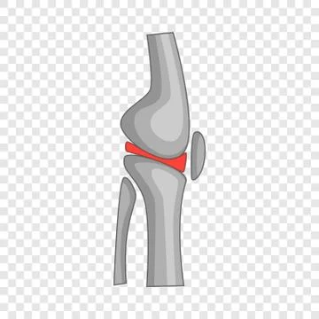 Total knee replacement surgery icon, cartoon style 스톡 일러스트