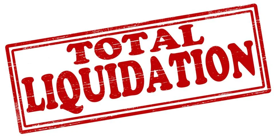 Total liquidation Stock Illustration