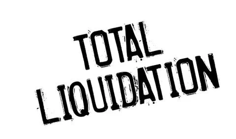 Total Liquidation rubber stamp Stock Illustration