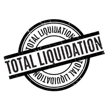 Total Liquidation rubber stamp Stock Illustration