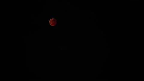 Total lunar eclipse and occultation of Uranus Stock Footage 221287471