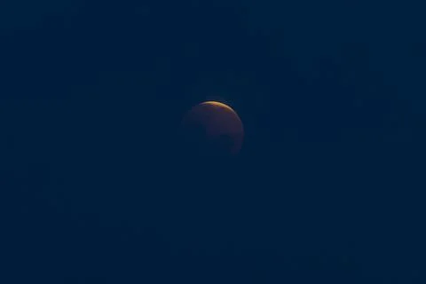 Total lunar eclipse in Bali, Denpasar, Indonesia - 03 Mar 2026 Stock Photos