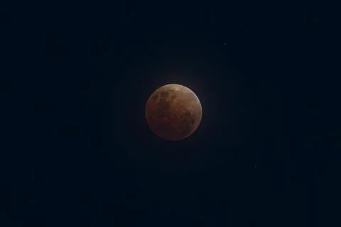 Total lunar eclipse in Bali, Denpasar, Indonesia - 03 Mar 2026 Stock Photos