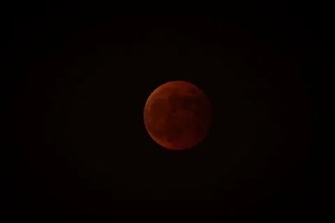 Total lunar eclipse in Beijing, China - 08 Nov 2022 Foto stock