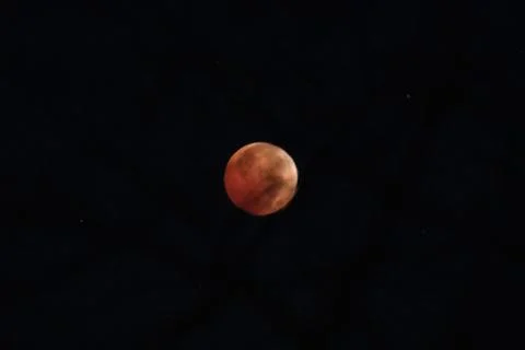 Total Lunar Eclipse-Blood Moon Stock Photos