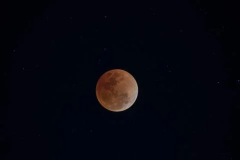 Total lunar eclipse. Fotos Stock